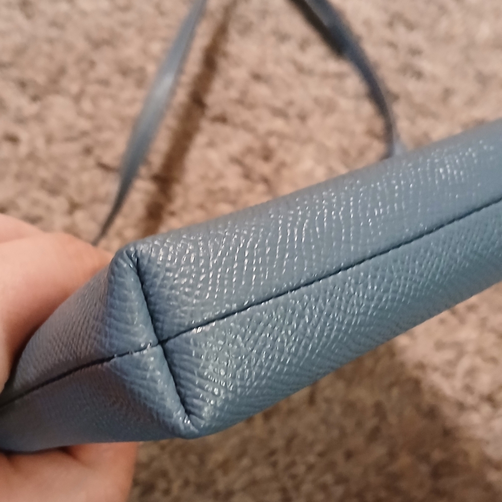 Coach Robin’s Egg Blue Crossbody w/ Heart Appliqué – Gunmetal HW – NWOT - Picture 7 of 11
